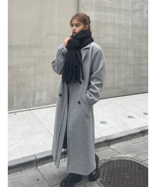 ENVYM（アンビー）の「ボリュームマフラー（マフラー・レディース・ブルー/ブラック/グリーン/チェック・FREE）」の10枚目の写真