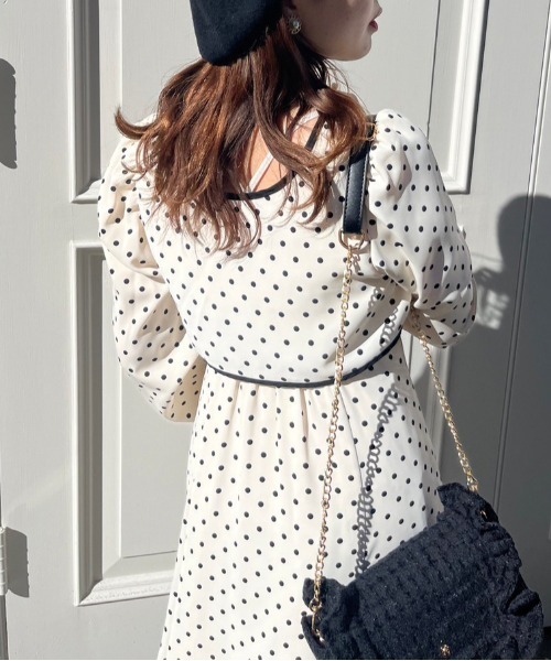 OLIVE des OLIVE（オリーブデオリーブ）の「2ウェイボレロ付ワンピース（ワンピース・レディース・オフホワイト/ブラック・FREE）」の7枚目の写真