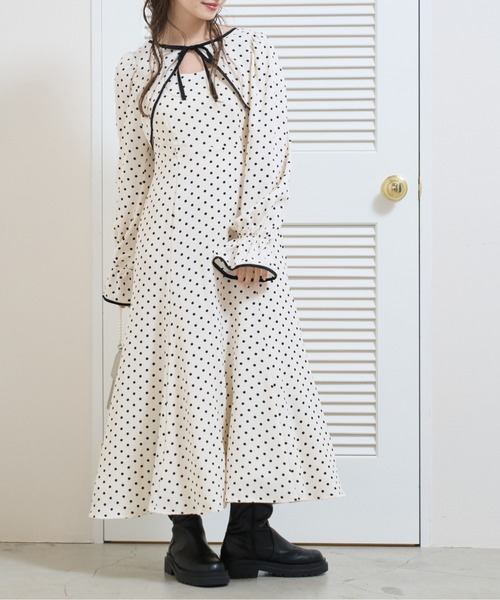 OLIVE des OLIVE（オリーブデオリーブ）の「2ウェイボレロ付ワンピース（ワンピース・レディース・オフホワイト/ブラック・FREE）」の10枚目の写真