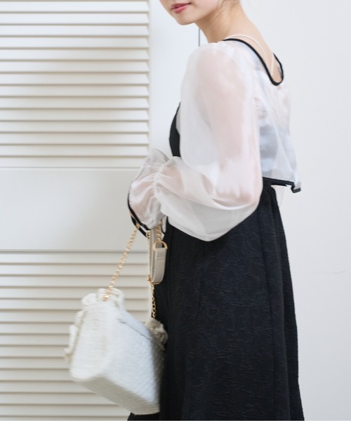 OLIVE des OLIVE（オリーブデオリーブ）の「2ウェイボレロ付ワンピース（ワンピース・レディース・オフホワイト/ブラック・FREE）」の16枚目の写真