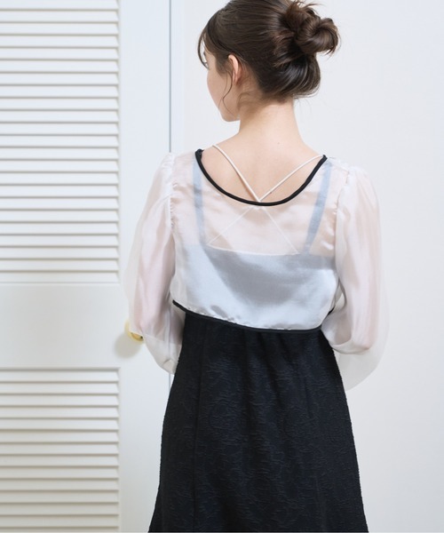 OLIVE des OLIVE（オリーブデオリーブ）の「2ウェイボレロ付ワンピース（ワンピース・レディース・オフホワイト/ブラック・FREE）」の17枚目の写真