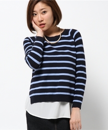 【CAPRICIEUX LE'MAGE】NLシャツレイヤードプルオーバー