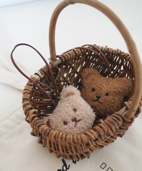 セール】【 hymy-ヒュミュ- 】 もこもこ くまちゃん ネームタグ