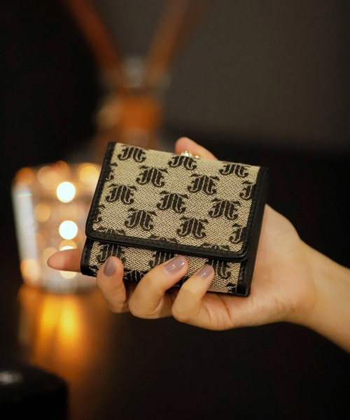 jouetie（ジュエティ）の「【jouetie/ジュエティ】JJモノグラムジャガード ガマ口ミニ財布（財布・レディース・アイボリー/ブラック/ベージュ/ダークブルー/キャメル・FREE）」の4枚目の写真