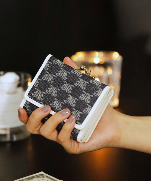 jouetie（ジュエティ）の「【jouetie/ジュエティ】JJモノグラムジャガード ガマ口ミニ財布（財布・レディース・アイボリー/ブラック/ベージュ/ダークブルー/キャメル・FREE）」の5枚目の写真