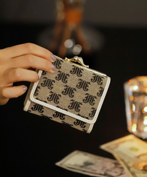 jouetie（ジュエティ）の「【jouetie/ジュエティ】JJモノグラムジャガード ガマ口ミニ財布（財布・レディース・アイボリー/ブラック/ベージュ/ダークブルー/キャメル・FREE）」の3枚目の写真