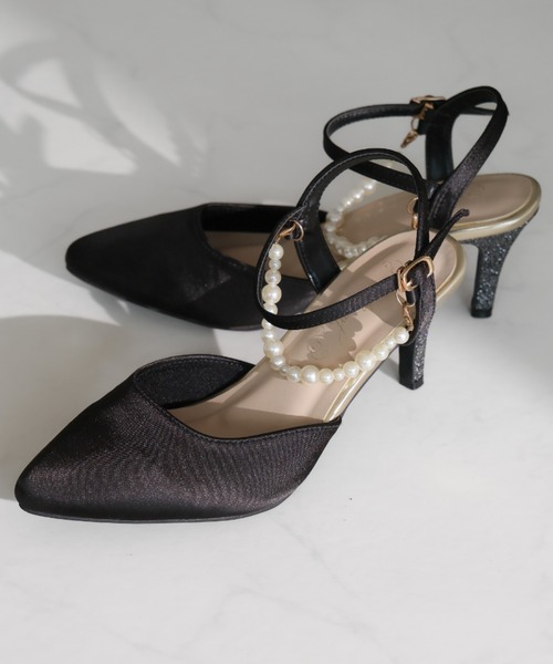 jurer（ジュレ）の「2WAYサテンパールストラップパンプス（パンプス・レディース・ブラック/シルバー/ベージュ・S/M/L/LL）」の14枚目の写真