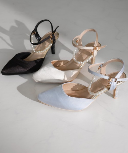 jurer（ジュレ）の「2WAYサテンパールストラップパンプス（パンプス・レディース・ブラック/シルバー/ベージュ・S/M/L/LL）」の17枚目の写真