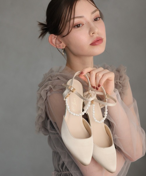 jurer（ジュレ）の「2WAYサテンパールストラップパンプス（パンプス・レディース・ブラック/シルバー/ベージュ・S/M/L/LL）」の20枚目の写真