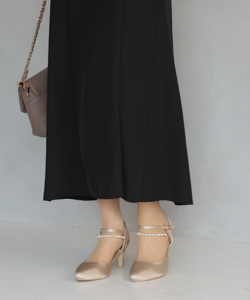jurer（ジュレ）の「2WAYサテンパールストラップパンプス（パンプス・レディース・ブラック/シルバー/ベージュ・S/M/L/LL）」の12枚目の写真