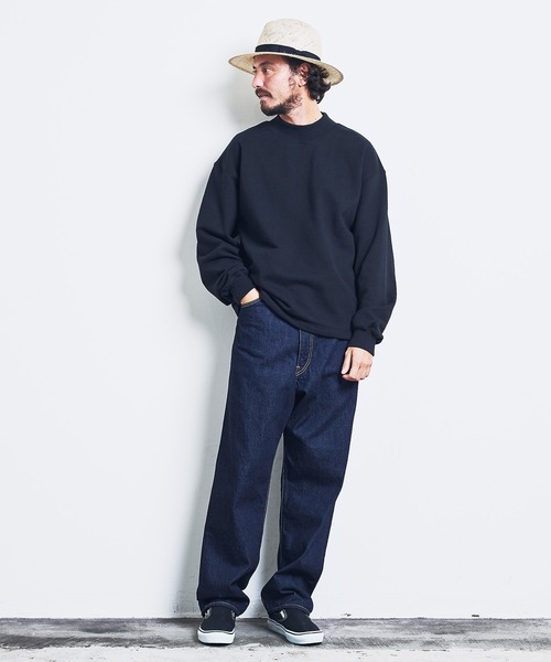 Magine（マージン）の「URAKE MOCK NECK SWEAT:裏毛 モックネック スウェット ロングスリーブ 23SS（スウェット・メンズ・グレー/グレイッシュベージュ/ブラック/オリーブ・44/46/48）」の21枚目の写真