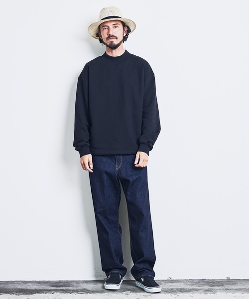 Magine（マージン）の「URAKE MOCK NECK SWEAT:裏毛 モックネック スウェット ロングスリーブ 23SS（スウェット・メンズ・グレー/グレイッシュベージュ/ブラック/オリーブ・44/46/48）」の22枚目の写真