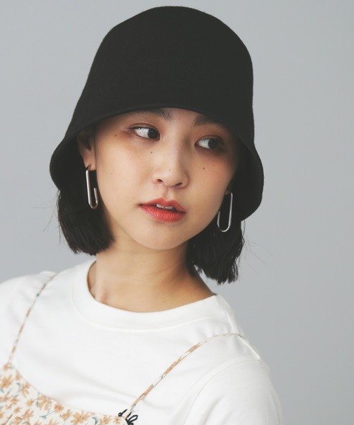 FREE'S MART（フリーズマート）の「◆サーモベル型ハット（ハット・レディース・ブラック/ホワイト/ベージュ・ﾌﾘ-）」の4枚目の写真