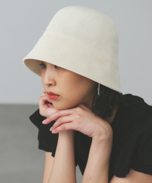 FREE'S MART（フリーズマート）の「◆サーモベル型ハット（ハット・レディース・ブラック/ホワイト/ベージュ・ﾌﾘ-）」の8枚目の写真
