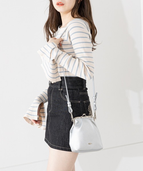 Chico（チコ）の「【SALON by Chico限定】パールハンドルがま口バック