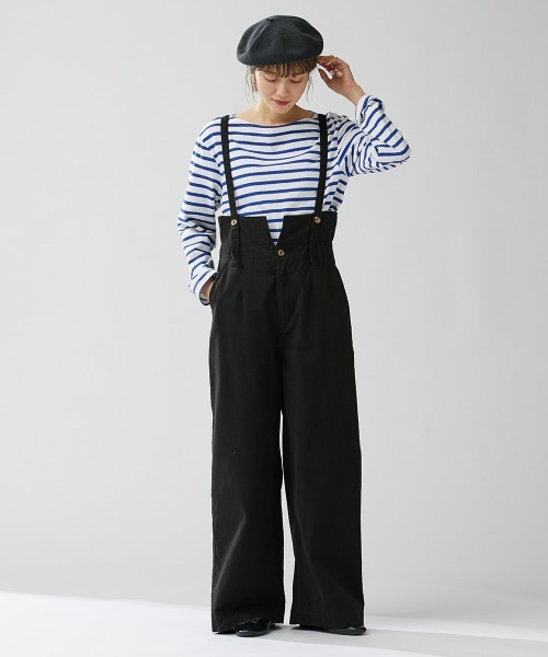 Le temps riche(ルタンリッシュ)の「バスクボーダーロングスリーブTシャツ<Le temps riche>(Tシャツ/カットソー・レディース・ホワイト×ブルー/ホワイト×ネイビー/ホワイト×レッド・M/L/LL)」の11枚目の写真