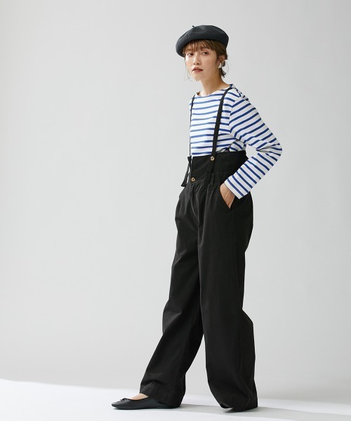 Le temps riche(ルタンリッシュ)の「バスクボーダーロングスリーブTシャツ<Le temps riche>(Tシャツ/カットソー・レディース・ホワイト×ブルー/ホワイト×ネイビー/ホワイト×レッド・M/L/LL)」の12枚目の写真