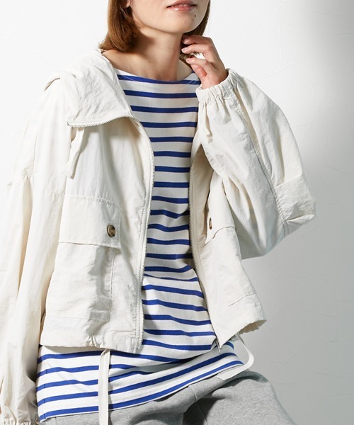 Le temps riche(ルタンリッシュ)の「バスクボーダーロングスリーブTシャツ<Le temps riche>(Tシャツ/カットソー・レディース・ホワイト×ブルー/ホワイト×ネイビー/ホワイト×レッド・M/L/LL)」の22枚目の写真