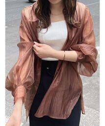 MURUA | シアーシャイニーボリュームシャツ(シャツ/ブラウス)