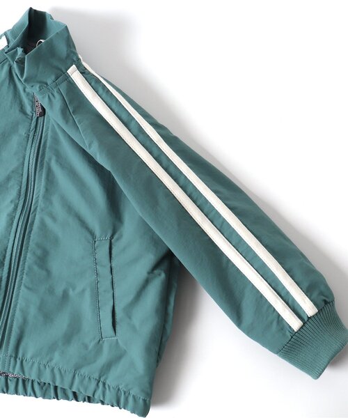 apres les cours（アプレレクール）の「【撥水加工】ゆったりサイドラインブルゾン（ブルゾン・キッズ・ベージュ/エメラルド・120/100/80/130/90/110）」の6枚目の写真
