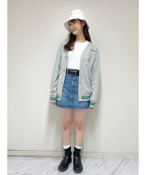 GAP（ギャップ）の「ウォッシュウェル デニム ミニスカート（デニムスカート・レディース・ライトインディゴブルー/ホワイト・24/25/27/28/23/26/29）」の8枚目の写真