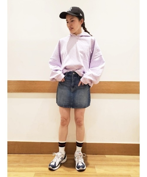 ウォッシュウェル ファッション GAP ギャップ デニムプレイドミニスカート