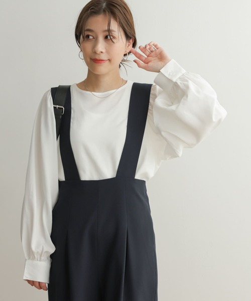 URBAN RESEARCH DOORS（アーバンリサーチドアーズ）の「ボリュームスリーブチュニックブラウス（シャツ/ブラウス・レディース・イエロー/オフホワイト/ブラック・MEDIUM）」の8枚目の写真