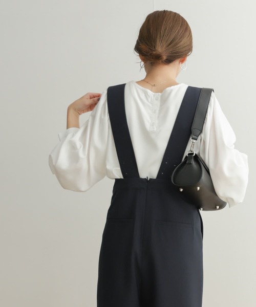 URBAN RESEARCH DOORS（アーバンリサーチドアーズ）の「ボリュームスリーブチュニックブラウス（シャツ/ブラウス・レディース・イエロー/オフホワイト/ブラック・MEDIUM）」の9枚目の写真