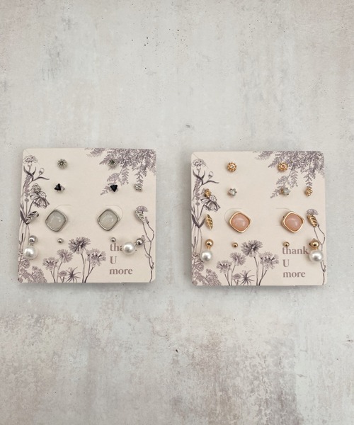 thank U more(サンキューモア)の「1WEEKピアス ピアス 7セット / pierce 7set【両耳用】(ピアス(両耳用)・レディース・シルバー/ゴールド・FREE)」の6枚目の写真