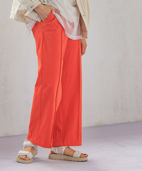 niko and...（ニコアンド）の「マルチストレッチセルフカットパンツ（その他パンツ・レディース・イエロー/マルーン/グリーン/ブラック/サックスブルー・MEDIUM/LARGE）」の5枚目の写真