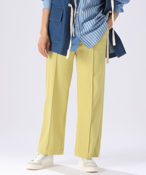 niko and...（ニコアンド）の「マルチストレッチセルフカットパンツ（その他パンツ・レディース・イエロー/マルーン/グリーン/ブラック/サックスブルー・MEDIUM/LARGE）」の4枚目の写真