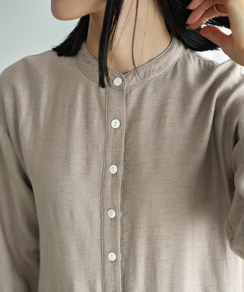 STYLE DELI(スタイルデリ)の「【LUXE】シボ生地ティアードワンピース(ワンピース・レディース・ブラック/サンドベージュ・01/02)」の13枚目の写真