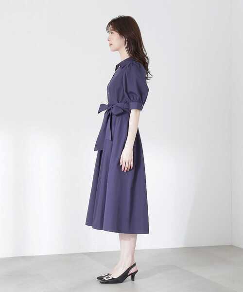 Proportion Body Dressing❤︎プリーツ切替フレアワンピース セール】デザインフレアーギャザーワンピース / 1214240003
