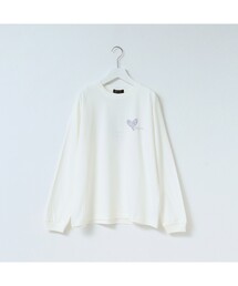 【WORLD for the World/洗える】ハートロングスリーブTシャツ