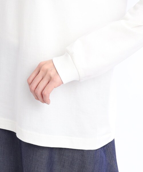 Reflect(リフレクト)の「【WORLD for the World/洗える】ハートロングスリーブTシャツ(Tシャツ/カットソー・レディース・ブラック/ライトパープル・09)」の8枚目の写真