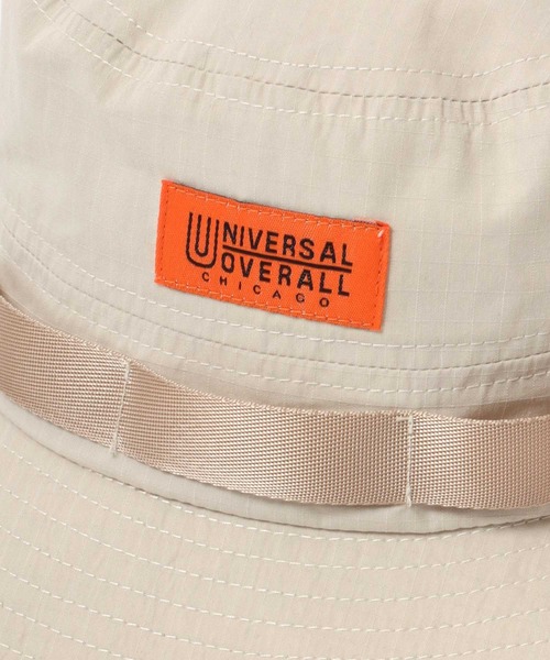 UNIVERSAL OVERALL（ユニバーサルオーバーオール）の「UNIVERSAL OVERALL/ユニバーサルオーバーオール Cotton Safari Hat/コットン サファリハット/アドベンチャーハット/バケットハット/ワンポイントロゴハット（ハット・メンズ・ブラック/ダークグリーン/アイボリー・FREE）」の14枚目の写真