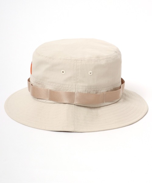 UNIVERSAL OVERALL（ユニバーサルオーバーオール）の「UNIVERSAL OVERALL/ユニバーサルオーバーオール Cotton Safari Hat/コットン サファリハット/アドベンチャーハット/バケットハット/ワンポイントロゴハット（ハット・メンズ・ブラック/ダークグリーン/アイボリー・FREE）」の6枚目の写真