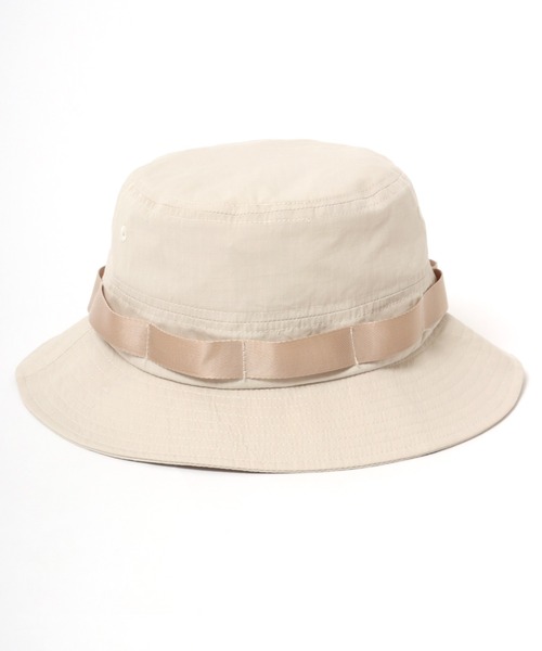 UNIVERSAL OVERALL（ユニバーサルオーバーオール）の「UNIVERSAL OVERALL/ユニバーサルオーバーオール Cotton Safari Hat/コットン サファリハット/アドベンチャーハット/バケットハット/ワンポイントロゴハット（ハット・メンズ・ブラック/ダークグリーン/アイボリー・FREE）」の9枚目の写真