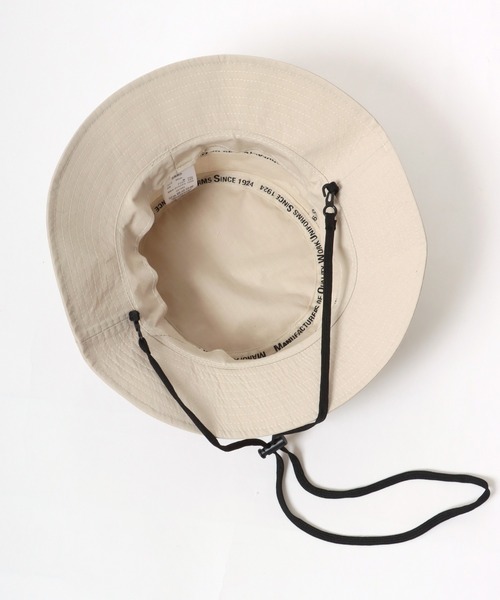 UNIVERSAL OVERALL（ユニバーサルオーバーオール）の「UNIVERSAL OVERALL/ユニバーサルオーバーオール Cotton Safari Hat/コットン サファリハット/アドベンチャーハット/バケットハット/ワンポイントロゴハット（ハット・メンズ・ブラック/ダークグリーン/アイボリー・FREE）」の16枚目の写真