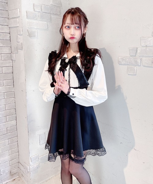 MA*RS（アメーバーマーズ）の「プリーツ襟セーラーブラウス（シャツ/ブラウス・レディース・ホワイト/ブラック/ピンク・FREE）」の11枚目の写真