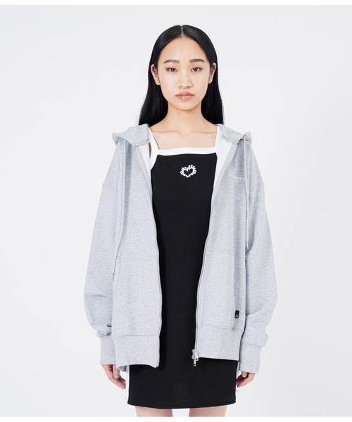 ANLIBERTY ANAP(アンリバティアナップ)の「ANLIBERTYベーシックロゴスウェットジップフーディー【ユニセックス】(パーカー・レディース・グレー/ブラック/ラベンダー・S/M)」の14枚目の写真