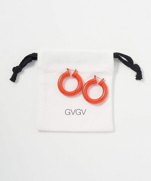 G.V.G.V.（ジーヴィージーヴィー）の「VOLUME HOOP PIERCE（ピアス（両耳用）・レディース・グリーン系その他/オレンジ・ONE SIZE）」の8枚目の写真