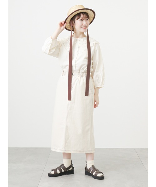 ehka sopo（エヘカソポ）の「レース襟ブラウス（シャツ/ブラウス・レディース・ブラック/オフホワイト/キナリ・ﾌﾘ-）」の11枚目の写真