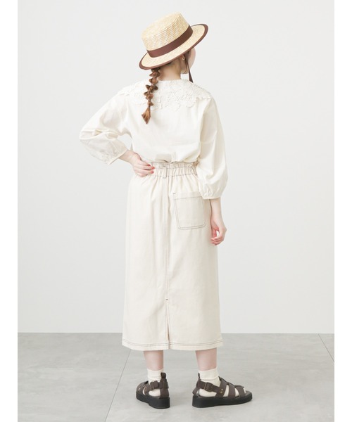 ehka sopo（エヘカソポ）の「レース襟ブラウス（シャツ/ブラウス・レディース・ブラック/オフホワイト/キナリ・ﾌﾘ-）」の13枚目の写真