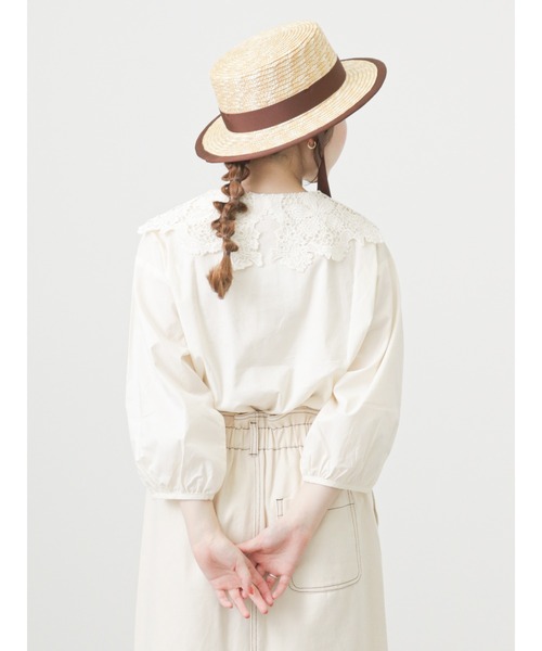 ehka sopo（エヘカソポ）の「レース襟ブラウス（シャツ/ブラウス・レディース・ブラック/オフホワイト/キナリ・ﾌﾘ-）」の14枚目の写真