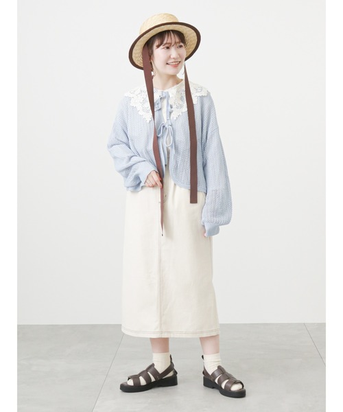 ehka sopo（エヘカソポ）の「レース襟ブラウス（シャツ/ブラウス・レディース・ブラック/オフホワイト/キナリ・ﾌﾘ-）」の15枚目の写真