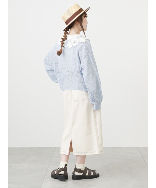 ehka sopo（エヘカソポ）の「レース襟ブラウス（シャツ/ブラウス・レディース・ブラック/オフホワイト/キナリ・ﾌﾘ-）」の17枚目の写真