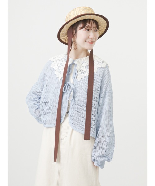 ehka sopo（エヘカソポ）の「レース襟ブラウス（シャツ/ブラウス・レディース・ブラック/オフホワイト/キナリ・ﾌﾘ-）」の21枚目の写真