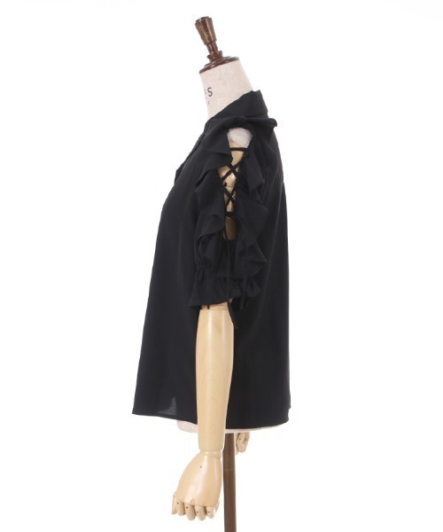 axes femme(アクシーズファム)の「レースアップフリル袖ブラウス(シャツ/ブラウス・レディース・イエロー/ホワイト/ブラック・FREE)」の19枚目の写真
