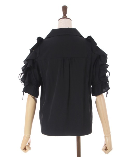 axes femme(アクシーズファム)の「レースアップフリル袖ブラウス(シャツ/ブラウス・レディース・イエロー/ホワイト/ブラック・FREE)」の20枚目の写真